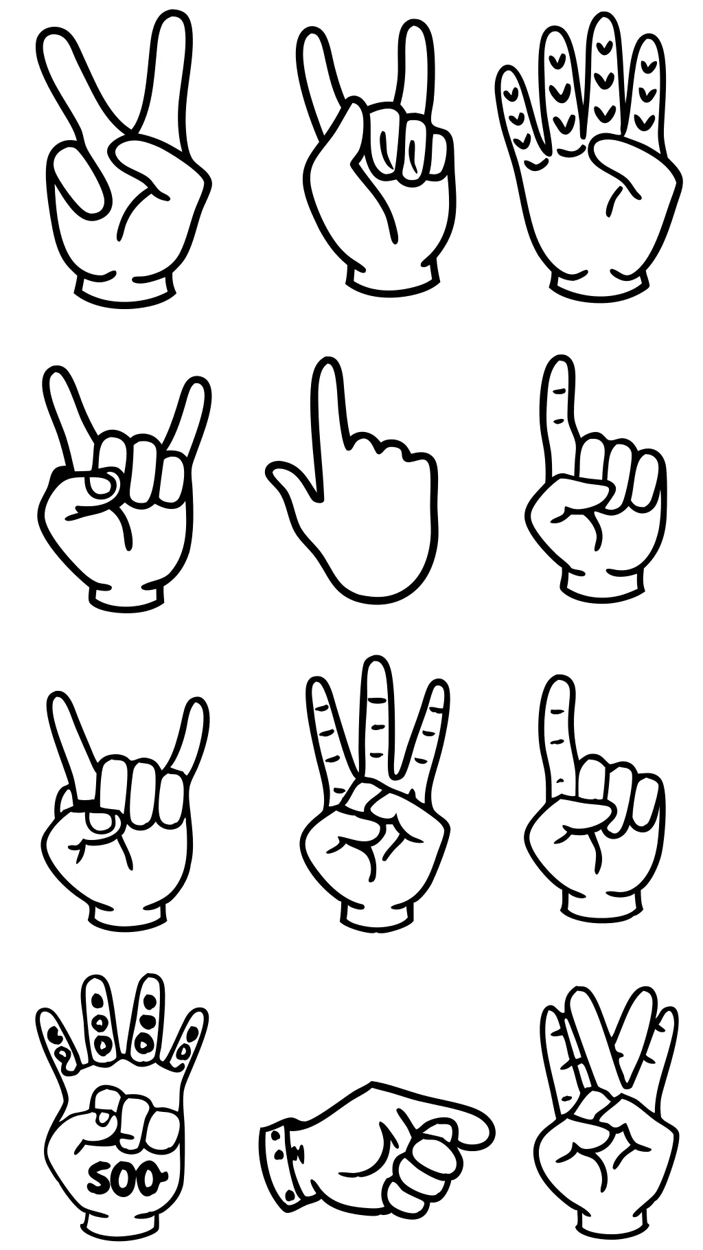 american sign language coloring pages